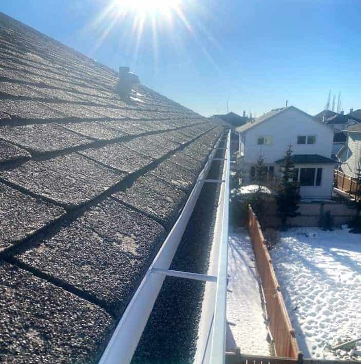 Roof in calgary showing weathering and ageing